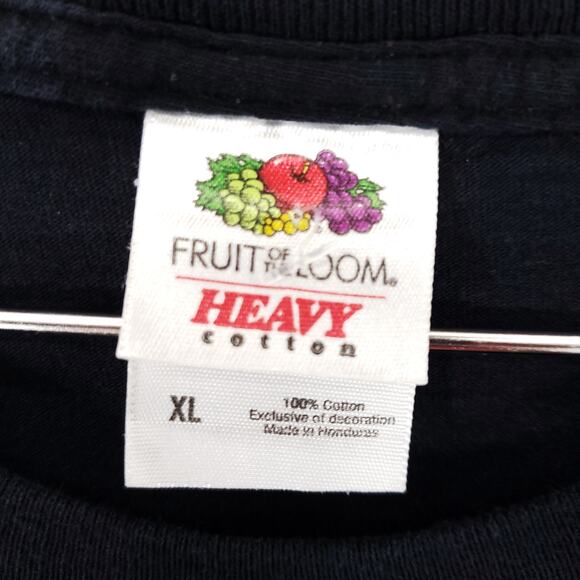 American Firefighter T Shirt Mens Extra Large Black Badge Of Honor Crew Neck Tee - Picture 6 of 7